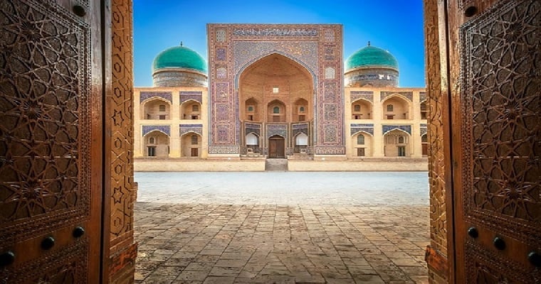 Ornate architecture in Uzbekistan